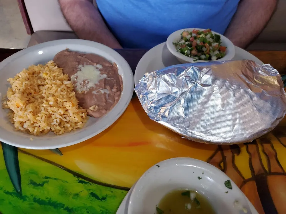 Carne Asada Tacos with Beans and Rice